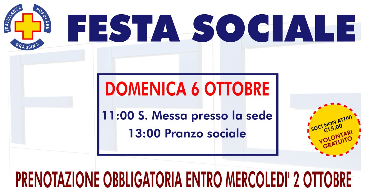 festa sociale promo