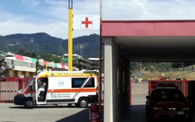 ambulanza al centro medico del circuito del mugello