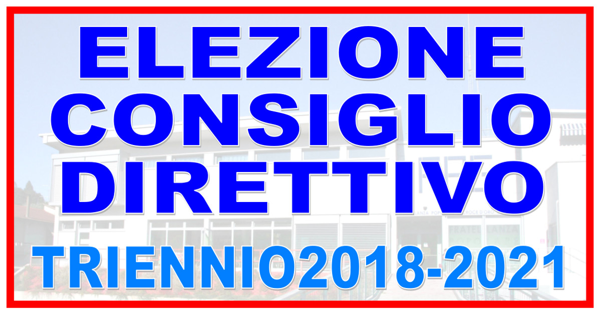 banner elezioni del consiglio direttivo