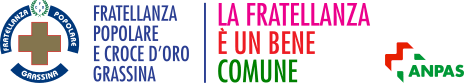 Logo Fratellanza Popolare di Grassina, motto, e logo ANPAS