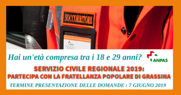 Promozionale servizio civile regionale 2019