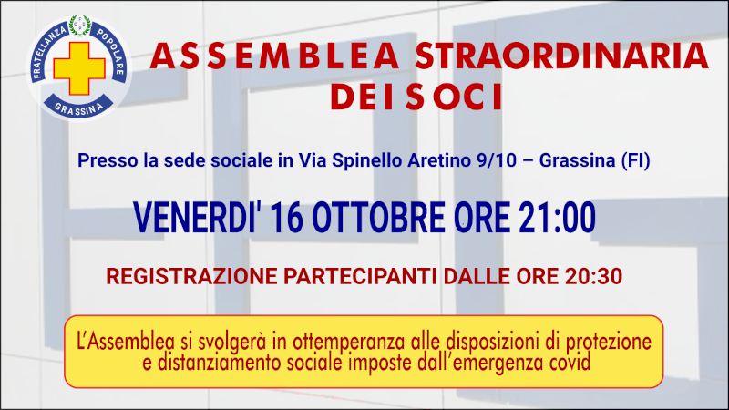 annuncio assemblea straordinaria