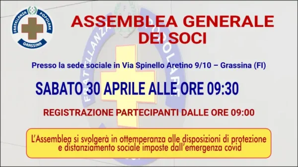 Promo Assembla Generale dei soci con logo