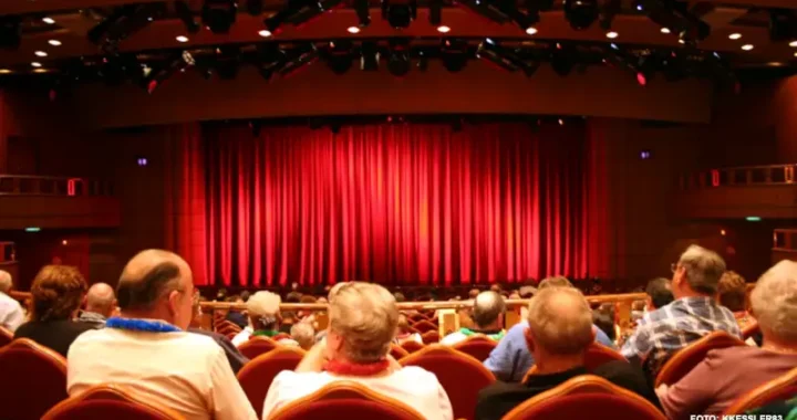 spettatori in platea in attesa dell'inizio a teatro, foto kkessler83