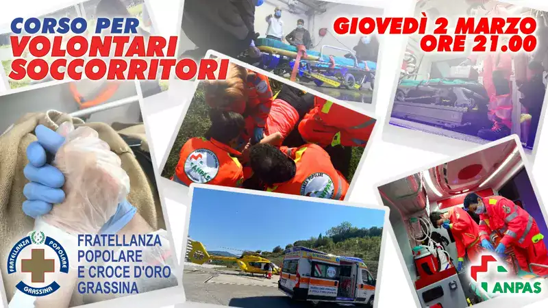 promozionale corso per volontari soccorritori