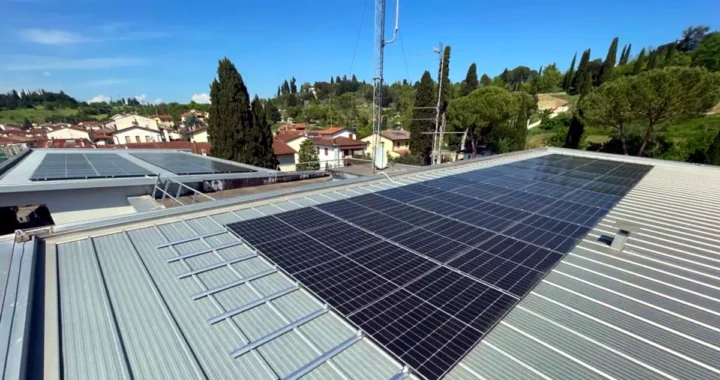 pannelli impianto fotovoltaico fratellanza popolare grassina