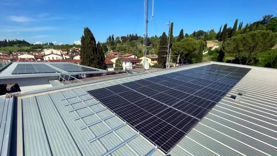 pannelli impianto fotovoltaico fratellanza popolare grassina