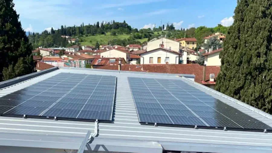 pannelli impianto fotovoltaico fratellanza popolare grassina