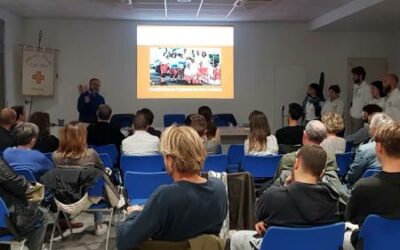 Allievi soccorritori ad un corso base