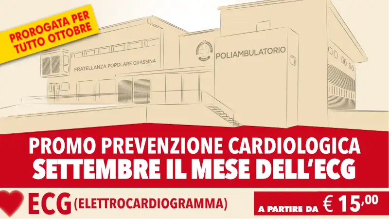 Grafica promozionale prevenzione cardiologica