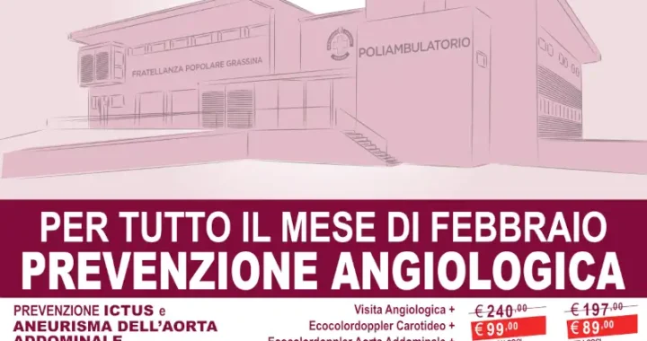 Prevenzione angiologica, grafica promozionale