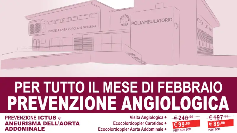 Prevenzione angiologica, grafica promozionale